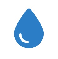 Stylized image of a droplet of water