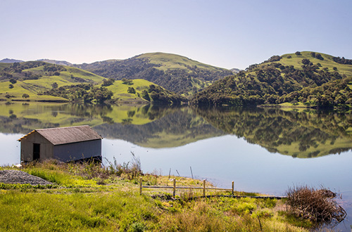 The San Antonio Reservoir in the Alameda Watershed.