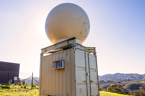 X-Band Radar on Sawyer Ridge.