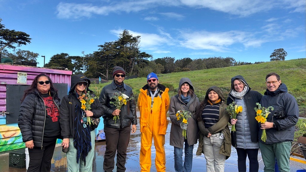 SFPUC Water and Wastewater colleagues on a tour of Hummingbird Farm