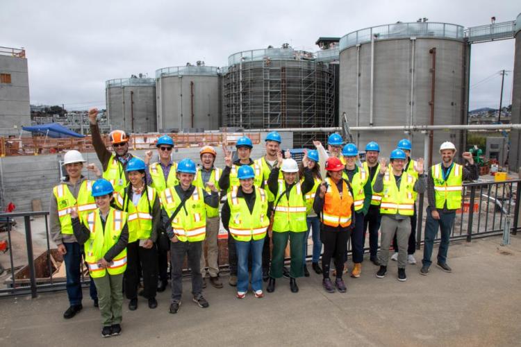 Group of attendees at the Southeast Treatment Plant tour