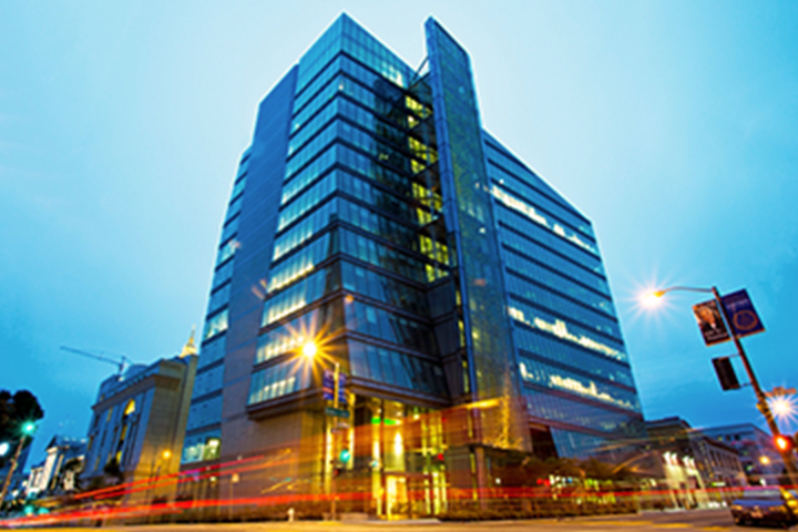 view of SFPUC headquarters looking up from ground floor