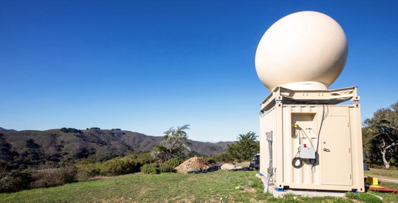X-Band Radar on Sawyer Ridge.
