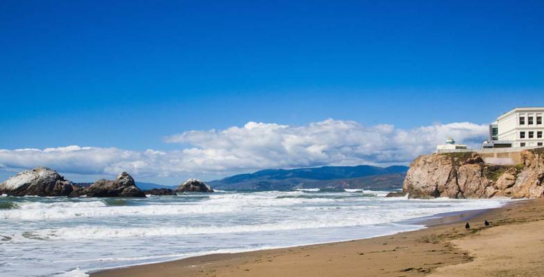 Ocean Beach and the Cliff House.