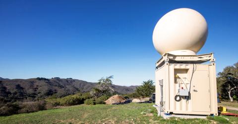 X-Band Radar on Sawyer Ridge.