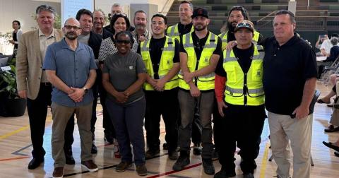 At a recent commission meeting, Rec & Parks honored the SF Water Division including Bill Teahan, Steve Quinn, Greg Hubley, Ryan Murphy, Brenden Mattias, Joe Lopez, Frank Cervantes, and Alex Bell. 