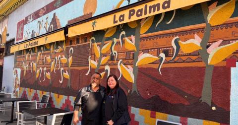 Owners of La Palma, Ruben Ibarra (left) and Aida Ibarra (right).