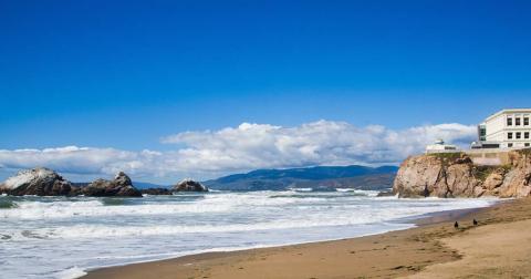 Ocean Beach and the Cliff House.