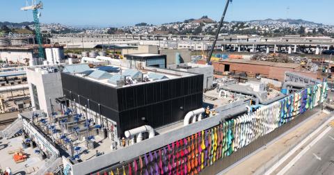 The New Headworks Facility at the Southeast Treatment Plant in San Francisco. 