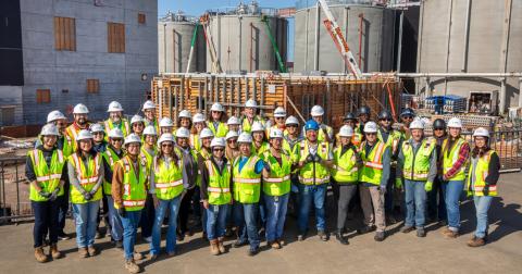 SFPUC workers at the Southeast Treatment Plant