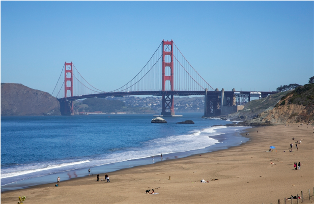 View of Golden Gate from Baker Beach