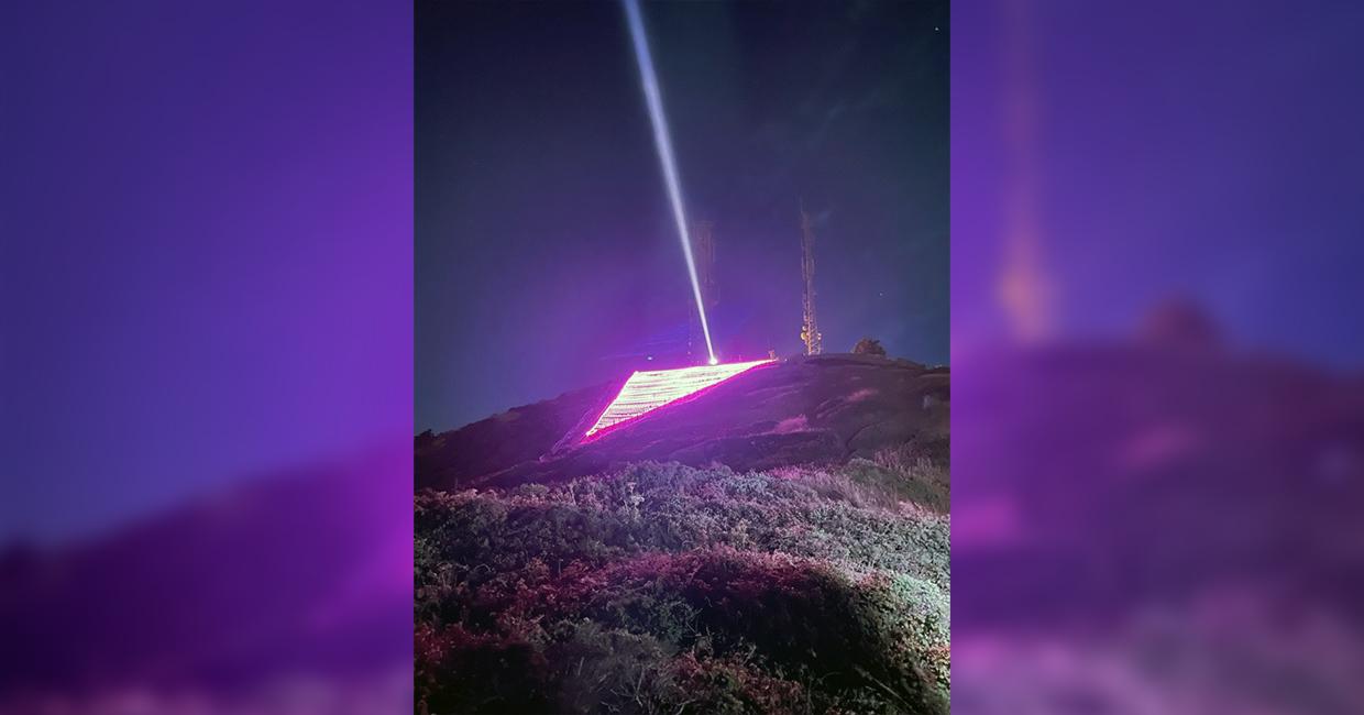 Hetch Hetchy Power Illuminates Pink Triangle in Honor of Pride Month