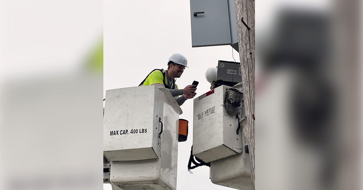 Jesse Syse, Assistant Electronic Maintenance Technician with SFPUC’s Power Enterprise.