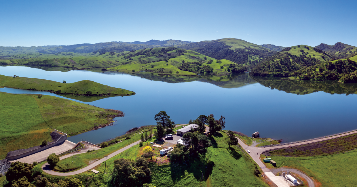 Alameda Watershed: San Antonio Reservoir and Turner Dam.