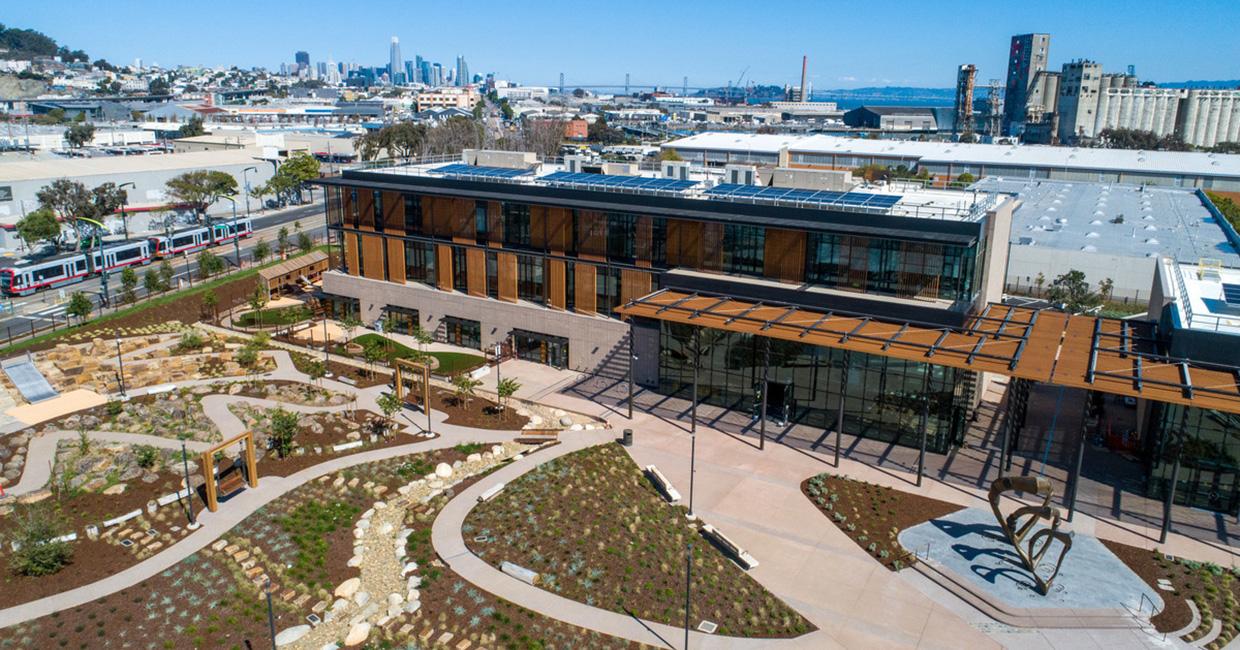 Aerial shot of the Southeast Community Center