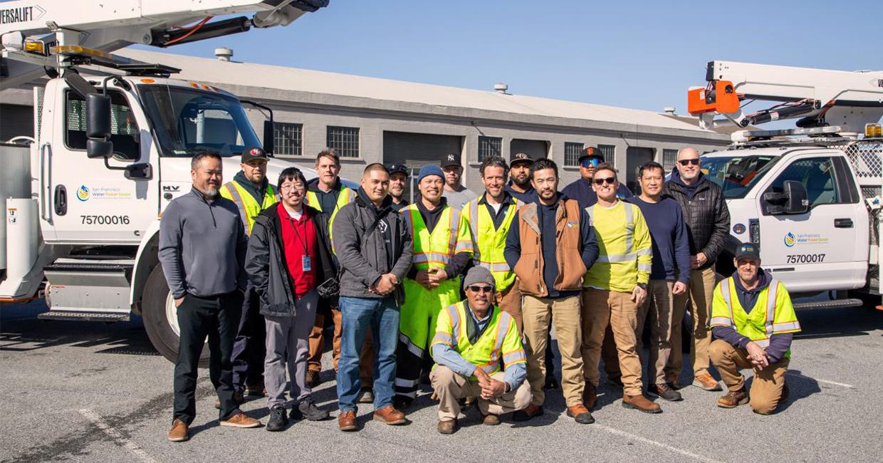 Utility field services staff in SFPUC's Power Enterprise