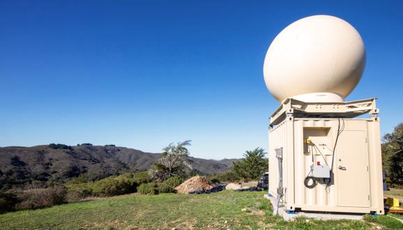 X-Band Radar on Sawyer Ridge.