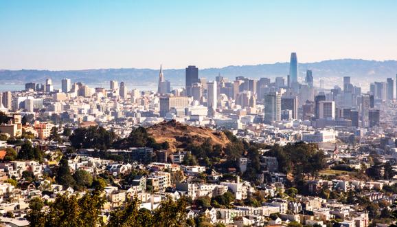San Francisco City skyline.