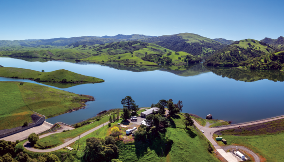 Alameda Watershed: San Antonio Reservoir and Turner Dam.