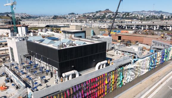 Ang Bagong Pasilidad ng Headworks sa Southeast Treatment Plant sa San Francisco. 