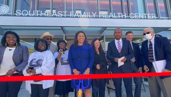 Mayor Breed, Supervisor Walton, and other City Officials celebrate the opening of the new Southeast Family Health Community Center
