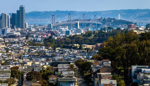 San Francisco skyline.