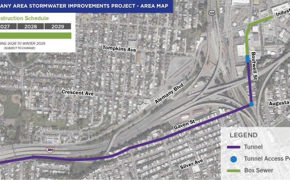Project Map of the Lower Alemany Area Stormwater Improvements Project