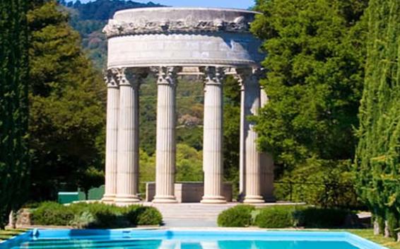 Pulgas Water Temple grounds in Redwood City